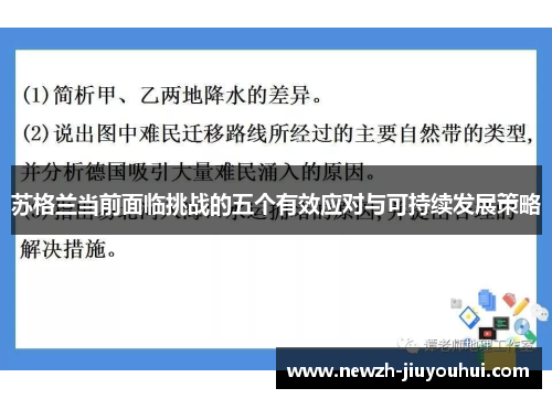 苏格兰当前面临挑战的五个有效应对与可持续发展策略