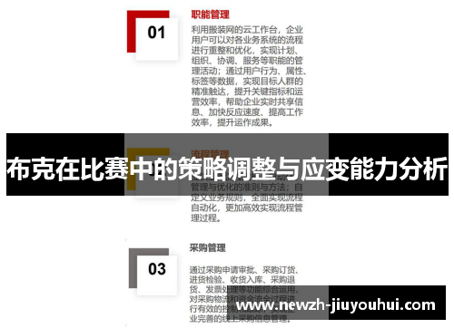 布克在比赛中的策略调整与应变能力分析 布克在比赛中的策略调整与应变能力分析