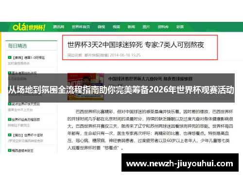 从场地到氛围全流程指南助你完美筹备2026年世界杯观赛活动